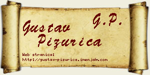 Gustav Pižurica vizit kartica